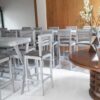 Periquera Vintage Wash con respaldo 6 personas