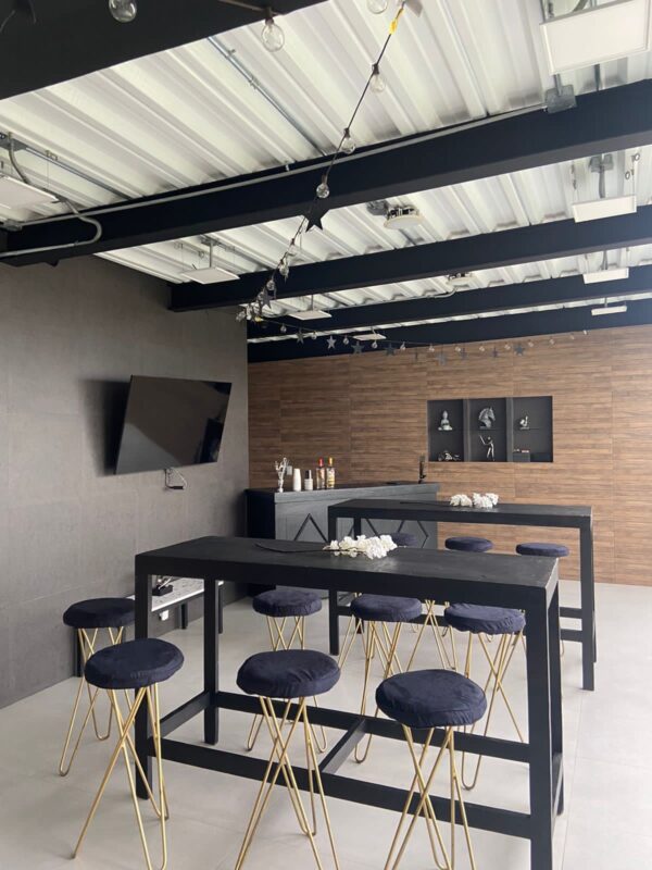 Periquera Black Chic para 6 personas